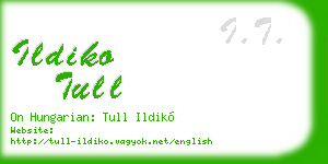 ildiko tull business card